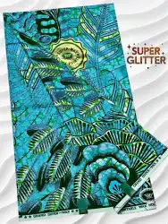 Shine Like Royalty: Original Super Glitter Grand Super Wax – Elite Atamfa Turmi for Stunning Dashiki & High-Fashion African Outfits