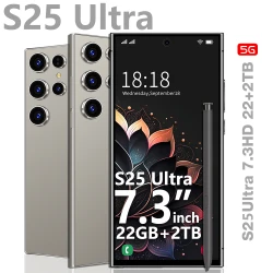 2025 New S25 Ultra Smartphone Original 7.3 Inch Celulares Android Moblie Phones Unlocked 5G Dual Sim Global Version CellPhones