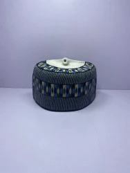 Green Rawaram – Hausa/Fulani Cap, Kufi, Handwoven Cap, Zawa