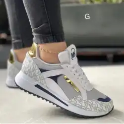 2025 Spring Large Wedge Casual Fashion Comfortable Women's Shoes Outdoor Versatile Lightweight Sports Women's Vulcanized Shoes
