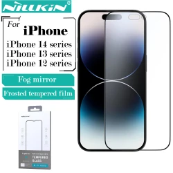 Nillkin FogMirror Full Coverage Matte Tempered Glass for iPhone 14 Pro Max, Anti-Fingerprint 9H Screen Protector 13 12 Mini Plus