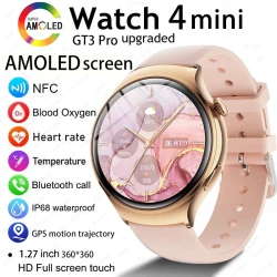 For Huawei WATCH 4 Smart Watch Women 360*360 AMOLED HD Screen NFC IP68 Waterproof Heart Rate Health Monitor Smartwatch 2025 New