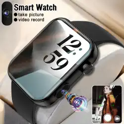 2025 New Smart Watch Men Women Camera Take Photos Record Video Health Monitor Sports Fitness Waterproof BT Call Smartwatch