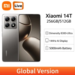Xiaomi 14T Global Version MediaTek Dimensity 8300-Ultra 50MP Leica Main Camera 5000mAh 67W HyperCharge 5G NFC 144Hz Smartphone