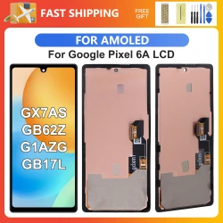 For Google Pixel 6A For AMOLED Google Pixel6A GX7AS GB62Z G1AZG LCD Display Touch Screen Digitizer Assembly Replacement