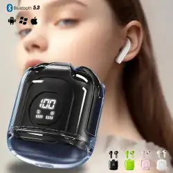 XT65 TWS Wireless Earphone Touch Control Noise Reduction Bluetooth5.3 Headphone Bass Long Standby Earbud With Mic forAndroid IOS