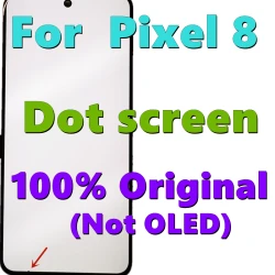 Original Google Pixel 8 Screen Assembly Display with Touch Panel, Full Replacement Kit Compatible with Pixel 8 With Dot