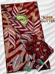 Shine Like Royalty: Original Super Glitter Grand Super Wax – Elite Atamfa Turmi for Stunning Dashiki & High-Fashion African Outfits