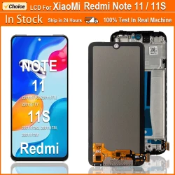 Super AMOLED LCD For Xiaomi Redmi Note 11 LCD 2201117TG LCD Display Touch Screen Digitizer Assembly For Redmi Note 11S LCD