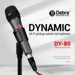 D86 Professional Wired Microphone Metal Mic 6.5 mm Personal Exclusive Microphone and Speaker For Karaoke