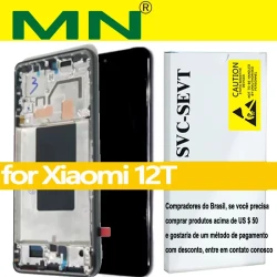 Original AMOLED 6.67'' Replacement For Xiaomi Mi 12T LCD Display Touch Screen 12T Pro