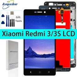 5.0" Original LCD For Xiaomi Redmi 3S 2016031 Display Touch Panel Digitizer Assembly With Frame For Redmi 3 Screen Replacement