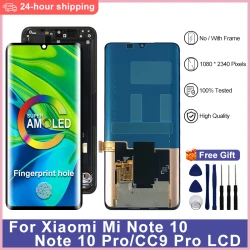 6.47" AMOLED For Xiaomi Mi Note 10 LCD Display Screen Digitizer For Xiaomi Mi CC9 Pro LCD Mi Note10 Pro Replacement Parts