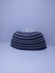Original Handwoven Hausa Fulani Zawa Cap – Bangol Kindei Bama Style | Men’s Knitted Maiduguri Cap Sizeof 22.5 