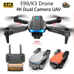 Professional Drone E99/K3 4K wide-angle HD camera WiFi FPV height Hold Foldable RC Quadrotor helicopter Camera-free Dron Toys