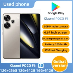 Xiaomi POCO F6  5g Android SmartPhone CPU Snapdragon 8s Gen3 6.67-Inches Screen 256GB ROM 50MP Camera Original Used Phone