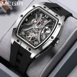 MEGIR 2025 New Men Automatic Mechanical Watches Men Luxury Brand Movemen Stainless Steel Waterproof Watch Relogio