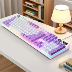 YINDIAO K500 Wired  Keyboard Gaming  Laptop Desktops PC Computer Office Accessories Low Profile Gamer Keyboards With Numpad