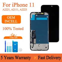 High Quality LCD For iPhone 11 Display 100% Tested Touch Screen Display Digitizer Assembly For iPhone 11 LCD Replacement  Panel