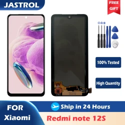TFT LCD For Xiaomi Redmi Note 12S LCD 2303CRA44A Display Touch Screen Digitizer Assembly Replacement Parts With Frame