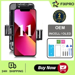 Display For Iphone 11 6.1 Inch Screen Replacement Phone 11 Screen Digitizer Assembly  LCD Display With Repair Tools