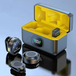 For Xiaomi J6 Wireless Lapel Microphone USB-C/iOS Interface Lavalier Mic Noise Cancel 164ft Range for Android/iPhone/PC/Laptop