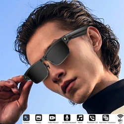Smart AI Glasses Recording Videos Ai Photo Recognition Answer Translation Large Battery  Bluetooth Call Glasses For Men Women
