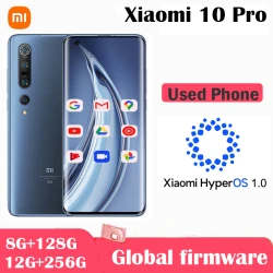 Xiaomi 10 Pro Smarphone Mi 5G HyperOS 1.0 Snapdragon 865 Cellphone 108 MP Camera 4500mAh Battery Android Phone used phone