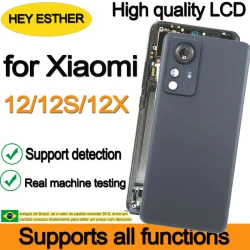 Original 120Hz AMOLED 6.28'' Replacement For Xiaomi Mi 12 12X 12S LCD Display Touch Screen with Back Glass