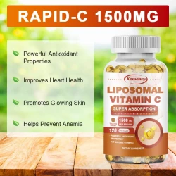 Liposomal Vitamin C Capsules 1500 Mg - Immune System and Collagen Supplement Supplement