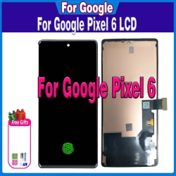 6.4“ Super AMOLED For Google Pixel 6 LCD GB7N6 G9S9B16 Display Touch For Pixel6 LCD Frame Screen Digitizer Assembly Replacement