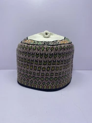 Mat Purple – Hausa/Fulani Cap, Kufi, Handwoven Cap, Zawa