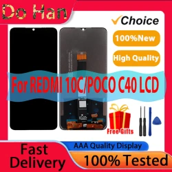 LCD For Xiaomi Redmi 10C POCO C40 Display Touch Screen Digitizer For Redmi 10C POCO C40 Display LCD Replacement Parts