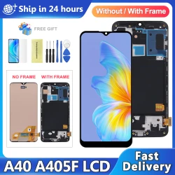 A40 Replacement For Samsung A40 LCD SM-A405F A405FN A405FM A405 Display Touch Screen Digitizer Assembly A40 Display Screen