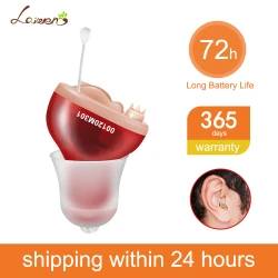 Hearing Aid Invisible Adjustable Wireless Hearing Aids Mini CIC Left/Right Ear Sound Amplifier For Adults Elderly Severe Loss