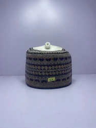 Blue White Kindei - Unique Hausa Zawa Cap