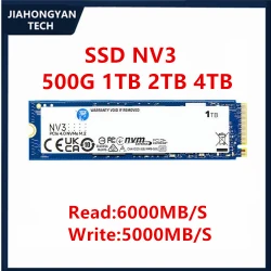 Original For Kingston NV3 500G 1TB 2TB 4TB M.2 2280 Solid State Drive NVME PCIE 4.0 SSD for Desktops Laptops Gaming PS5