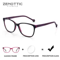 ZENOTTIC Fashion Acetate Prescription Eyeglasses Progressive Optical Glasses For Women Anti Blue Light Protection Myopia Eyewear