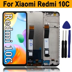 6.71" 10C Screen For Xiaomi Redmi 10c LCD Display Touch Screen Digitizer Assembly with Frame For Redmi 10c LCD Replacement Parts