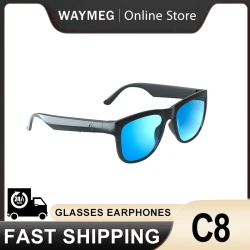 New Lecoo C8 Earphone Wireless Bluetooth Smart Glasses Headphones Light Weight Sunglasses Headset Outdoor Sports Music Earbuds
