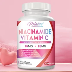 Niacinamide Vitamin C - Supports Skin Health, Reduces Wrinkles, Fights Aging with Antioxidants, Boosts Energy Levels