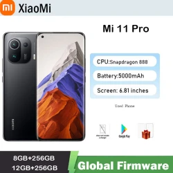 Xiaomi 11 Pro Snapdragon 888 smartphone  Octa-core Global firmware 5G Phone QC Fast Charge 50MP Camera used phone