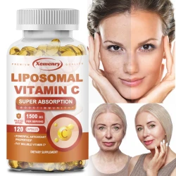 Liposomal Vitamin C Capsules - Powerful Antioxidant, Promotes Collagen Production, Skin Glow, Supports Heart, Immune Health