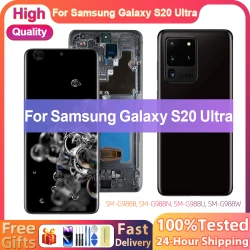 6.9'' Super AMOLED Replacement For Samsung S20 Ultra SM-G988B/DS LCD Display Touch Screen S20 Ultra 5G