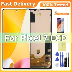 Super AMOLED Screen For Google Pixel 7 Lcd Display Digital Touch Screen with Frame for Google Pixel 7 GVU6C Screen Replacement