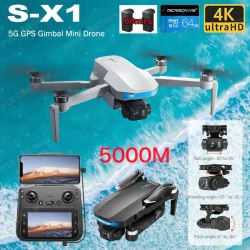S-X1 New Drone with Screen 3-Axis Anti-shake Gimbal 4K Aerial Brushless Drones RC Quadcopter 5G GPS 8K HD Cameras EIS Mini Dron