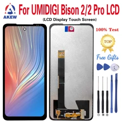 AKEW 6.5" Original For UMIDIGI Bison 2 Pro LCD Display Umidigi Bison 2 Touch Screen Umi Bison2 Digitizer Assembly Replacement