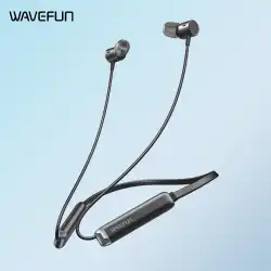 Wavefun Flex3 Bluetooth Neckband Earphones 24bit aptX HD Wireless Headphones with 10mm Titanium Speakers 30 Hours Music Playtime