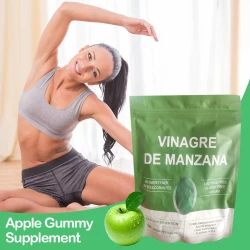 50pcs/bag Apple Gummy Supplement Vitamin Care Immune And Digestive System Health For Adults&Kids