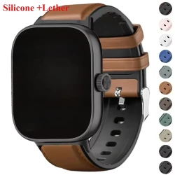 Band Leather Bracelet for Redmi watch 4 Wrist Strap for Xiaomi Mi band 8 pro watchband Smart watch Sports Strap Accessoeies